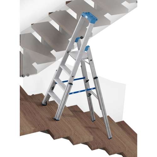 Teleskop-Stufenstehleiter